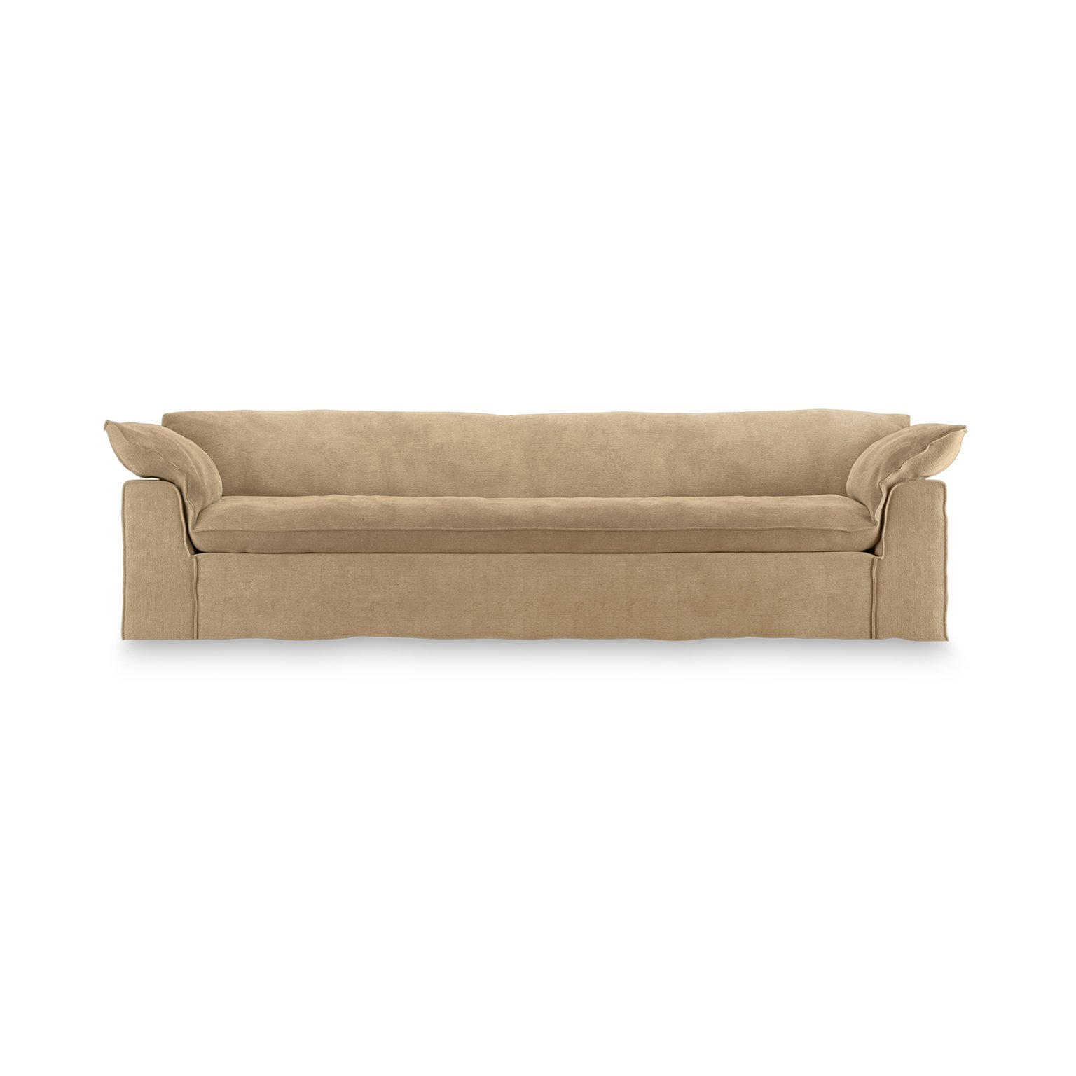 Nomad couch: 305cm, royal velvet, cream