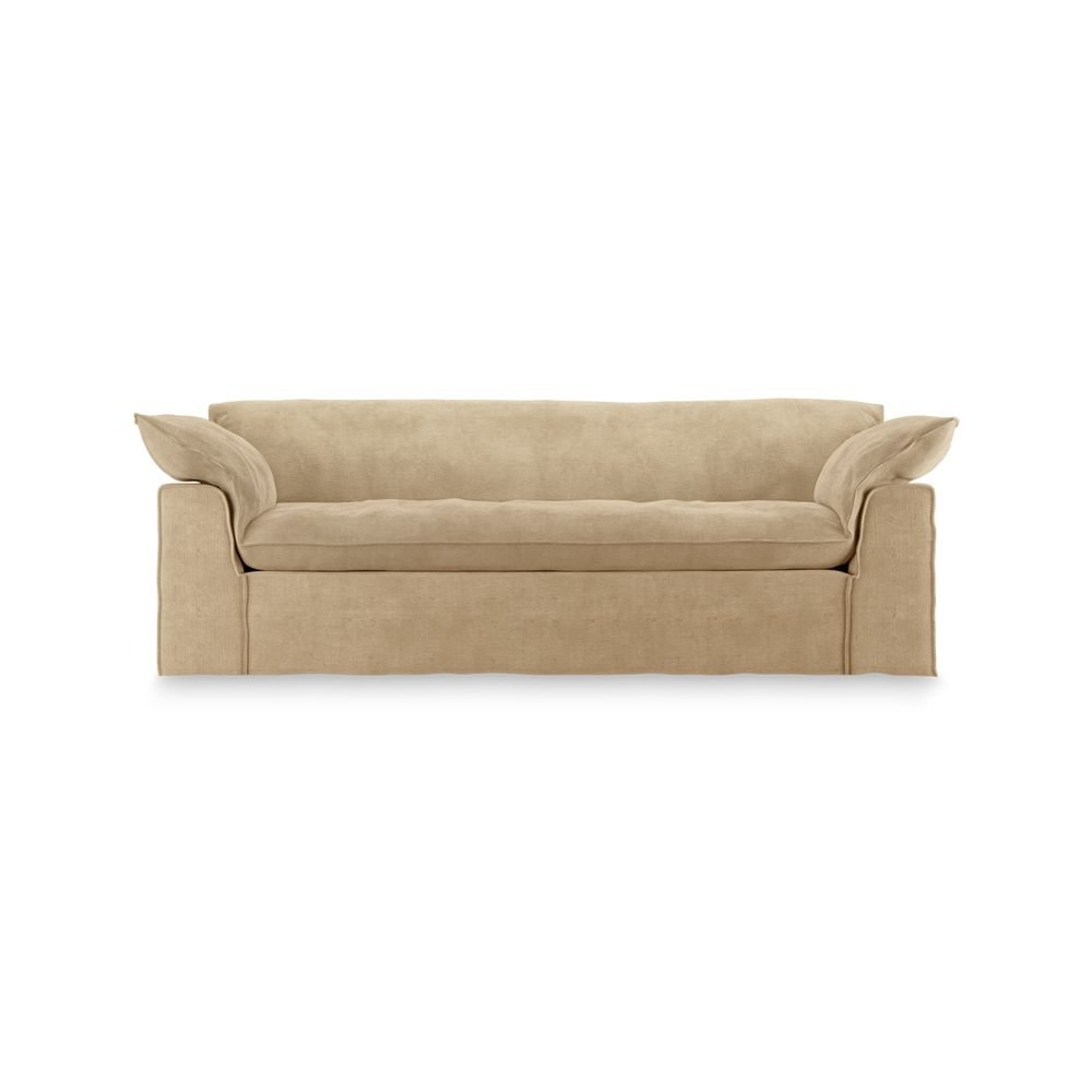 Nomad couch: 244cm, royal velvet, cream