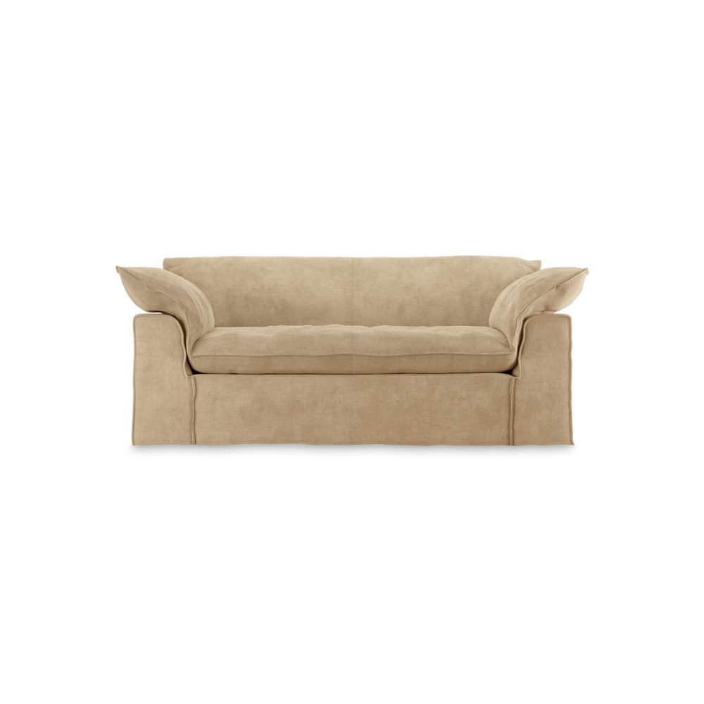 Nomad couch: 204cm, royal velvet, cream