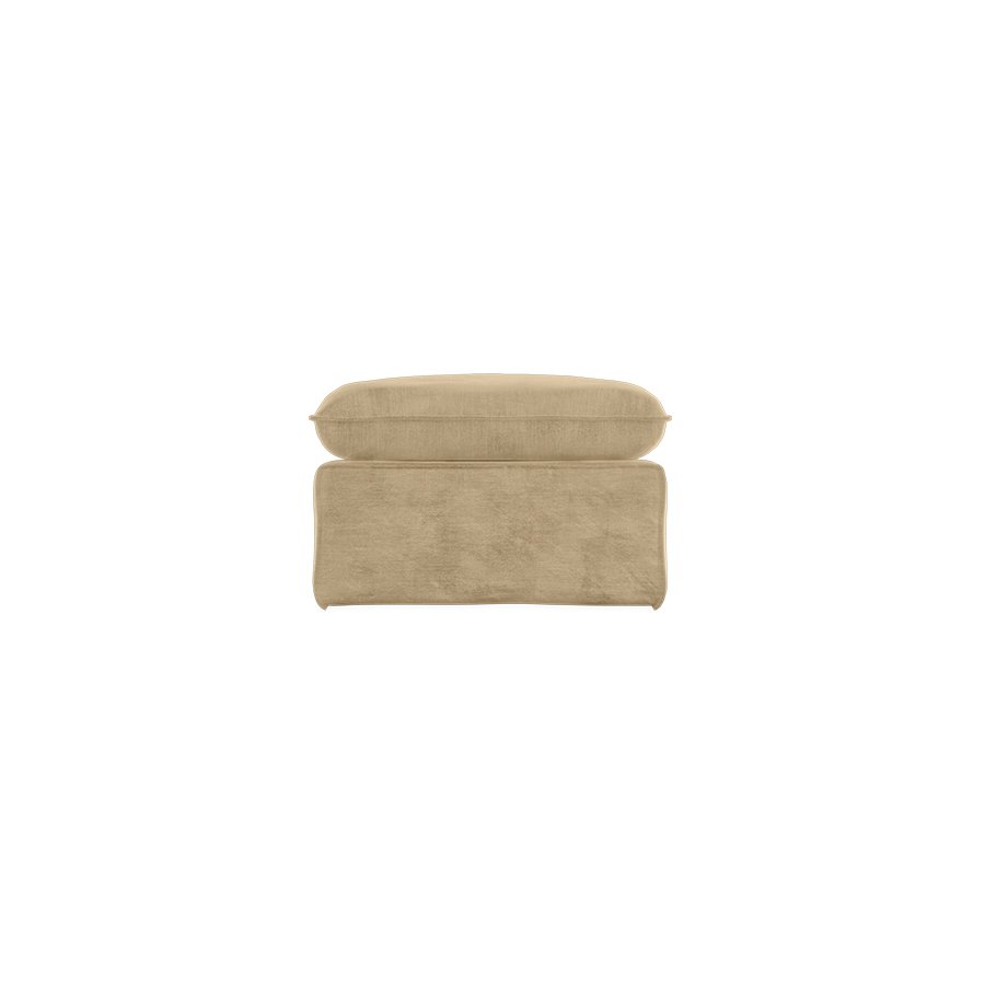 Nomad couch: hocker, royal velvet, cream