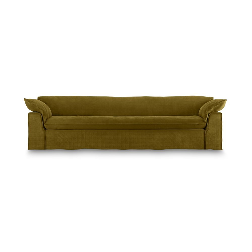 Nomad couch: 305cm, royal velvet, olive