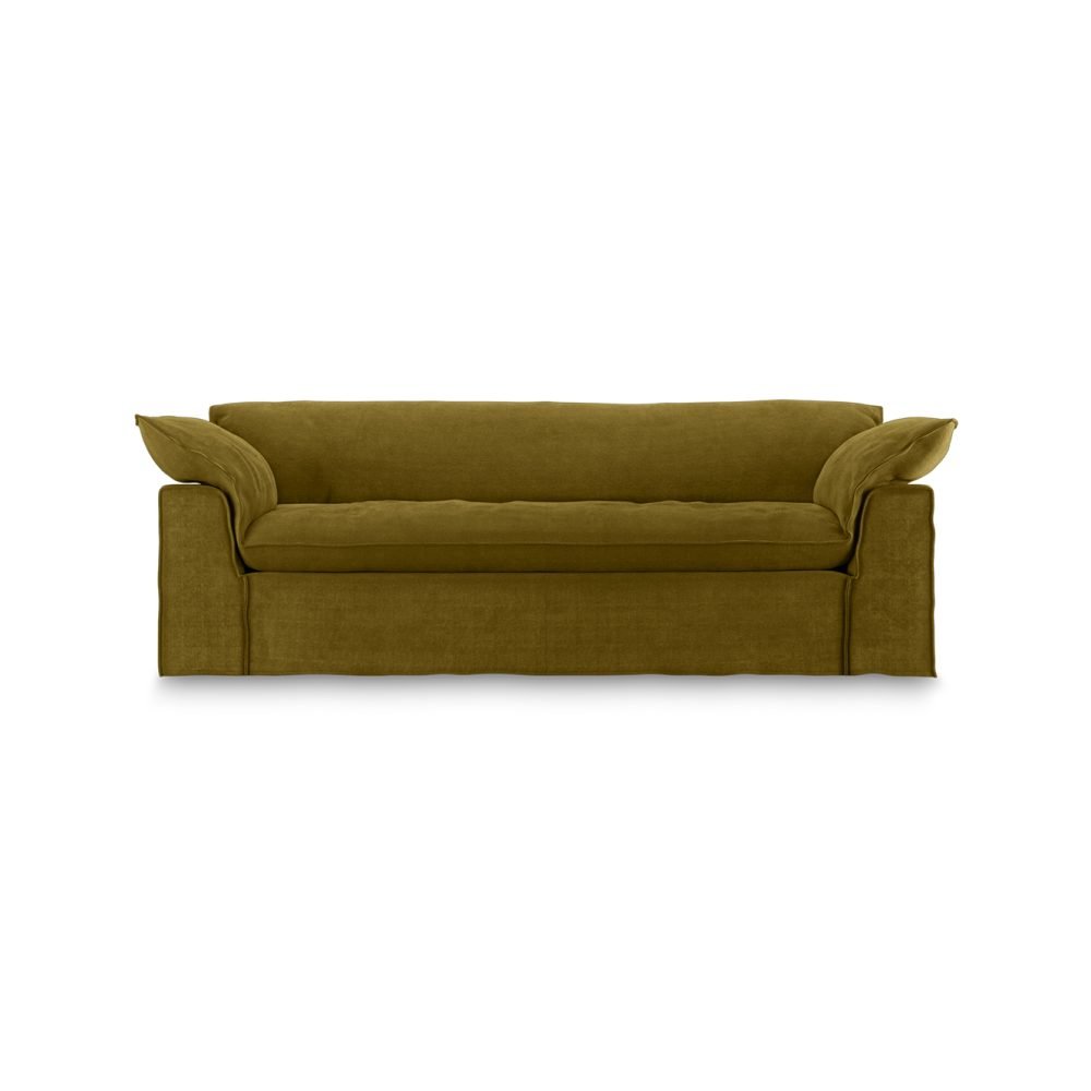 Nomad couch: 244cm, royal velvet, olive