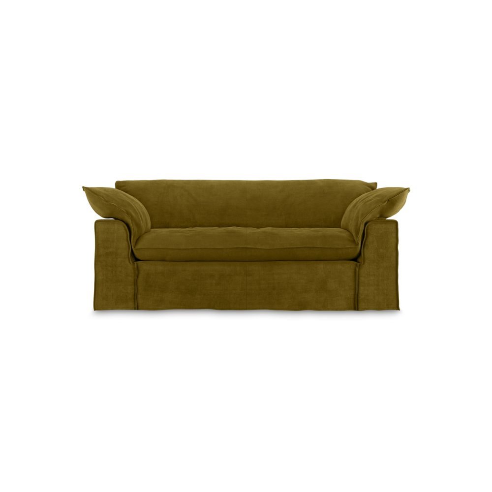 Nomad couch: 204cm, royal velvet, olive