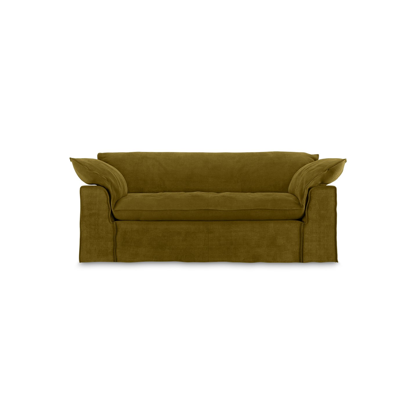 Nomad couch: 204cm, royal velvet, olive