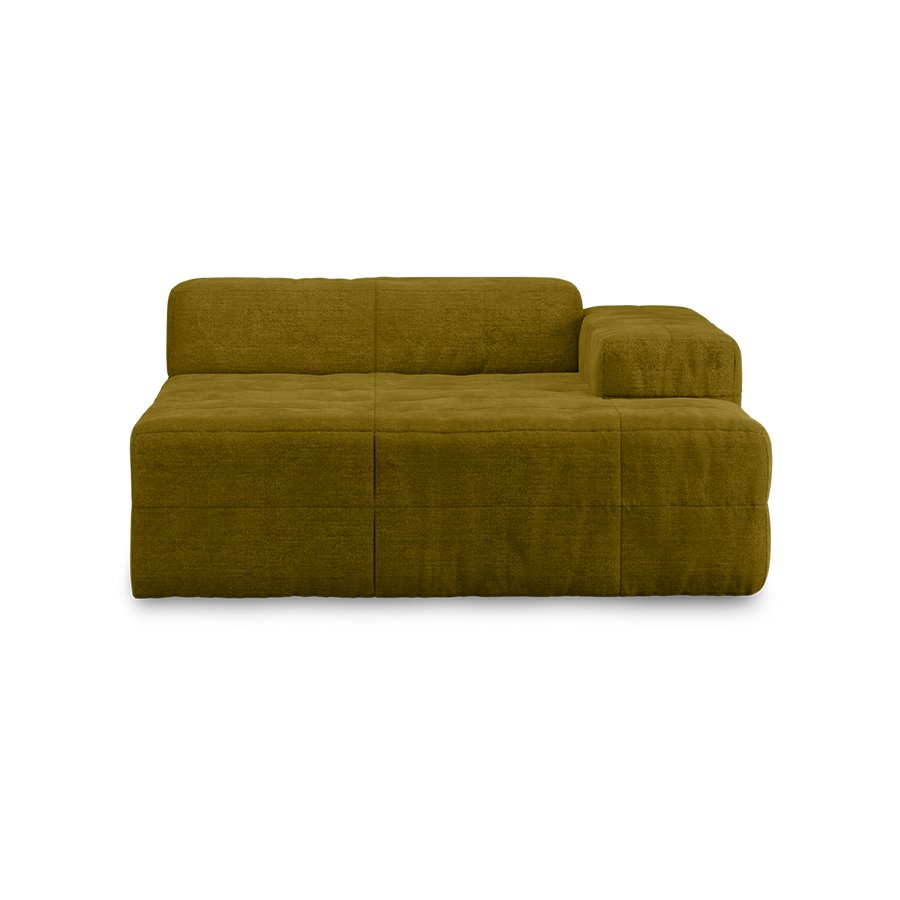 Brut sofa: element right divan, royal velvet, olive