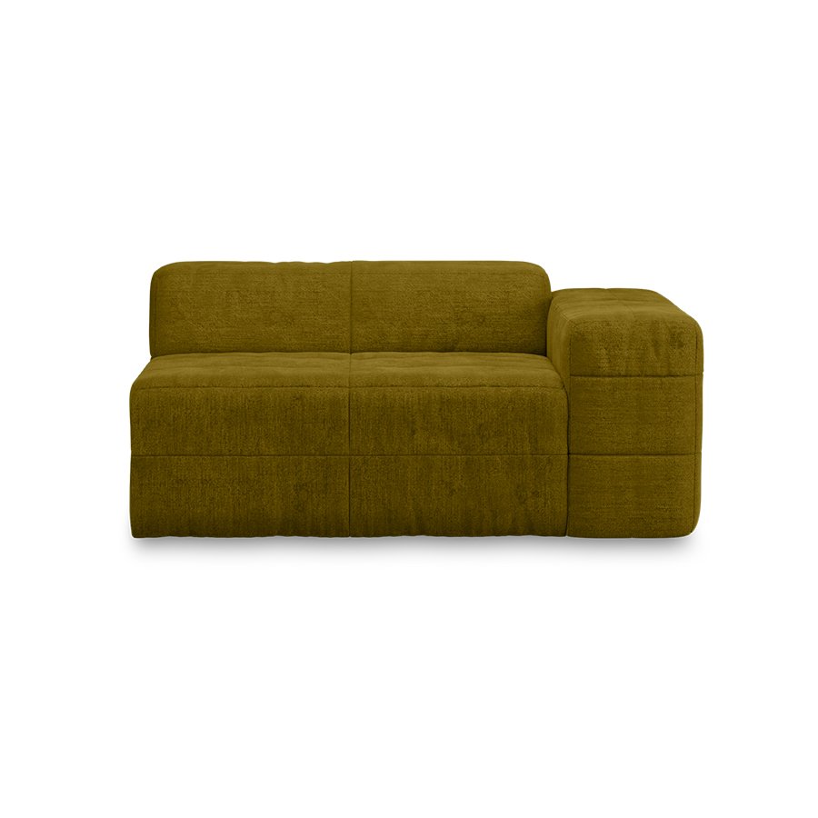 Brut sofa: element right, royal velvet, olive