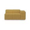 Brut sofa: element right, linen, burnt ochre