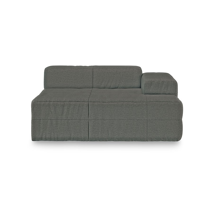 Brut sofa: element right divan, wander, army green