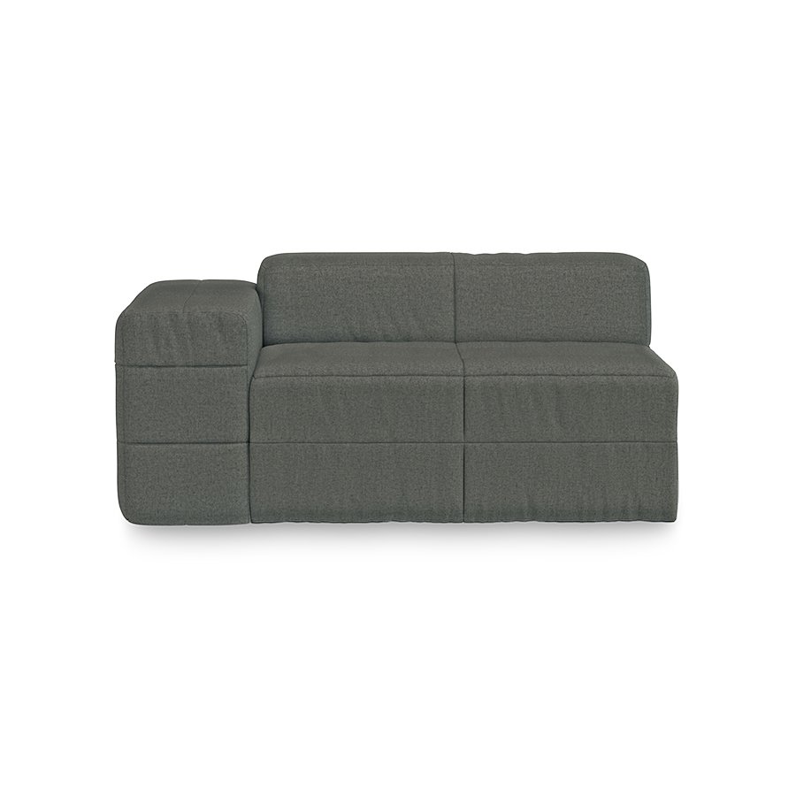 Brut sofa: element left, wander, army green