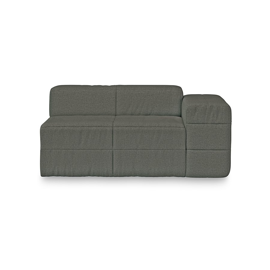 Brut sofa: element right, wander, army green