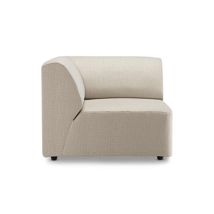 Jax couch: element left corner, pure, ivory