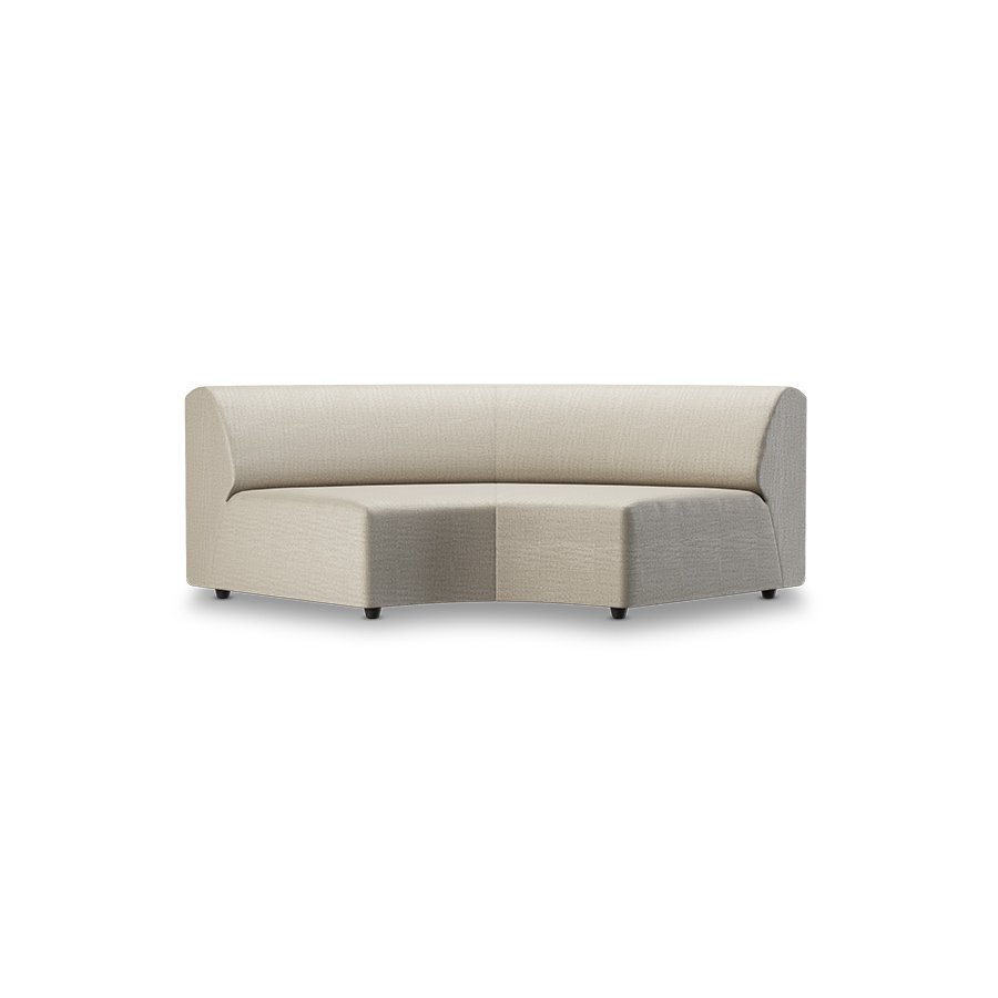 Jax couch: element round, pure, ivory
