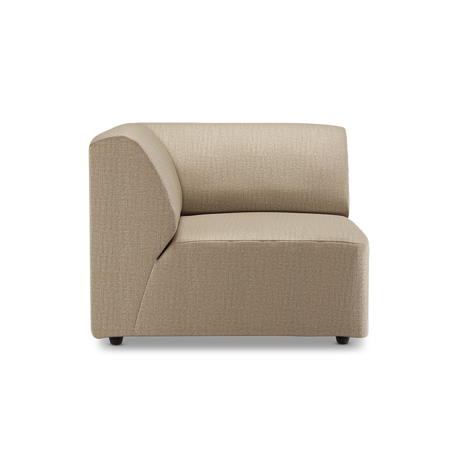Jax couch: element left corner, pure, earth