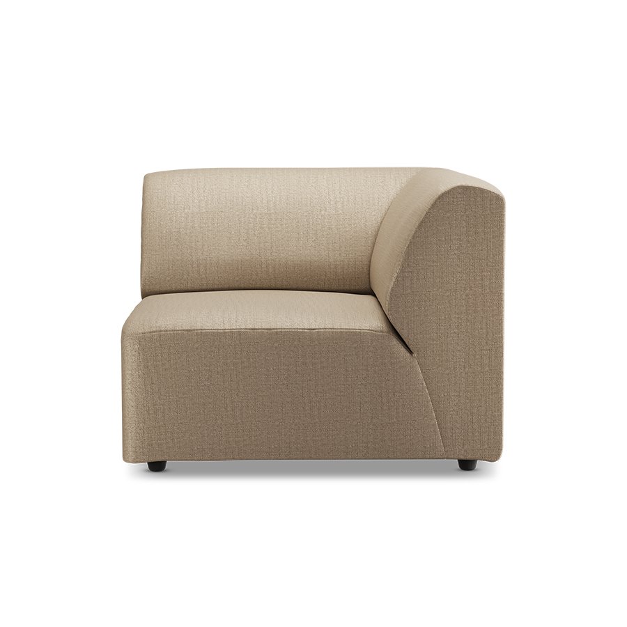 Jax couch: element right corner, pure, earth