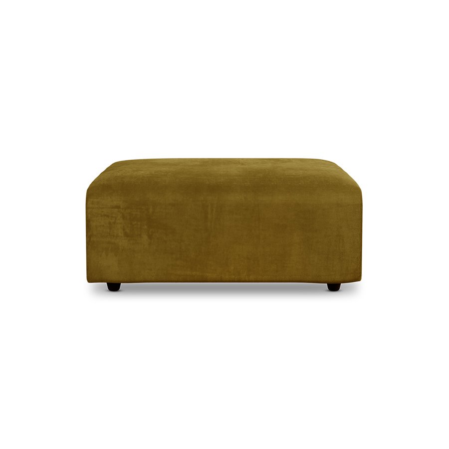 Jax couch: element hocker, royal velvet, olive
