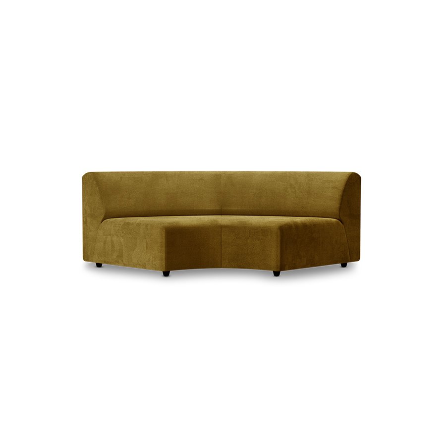 Jax couch: element round, royal velvet, olive