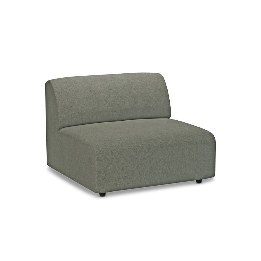 Jax couch: element middle, linen, army green - Image 3