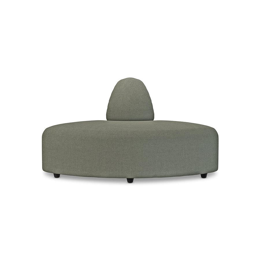 Jax couch: element angle, linen, army green