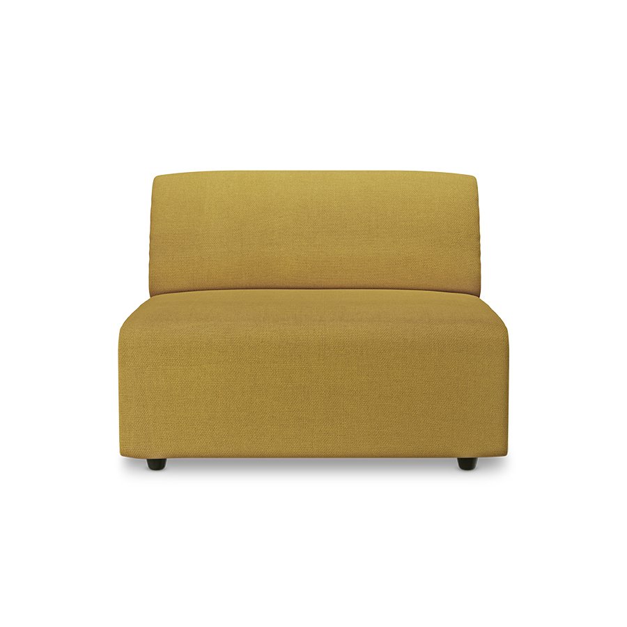 Jax couch: element middle, linen, burnt ochre