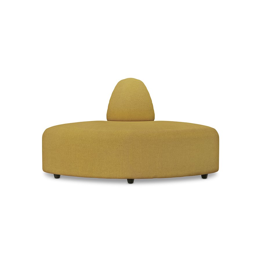 Jax couch: element angle, linen, burnt ochre