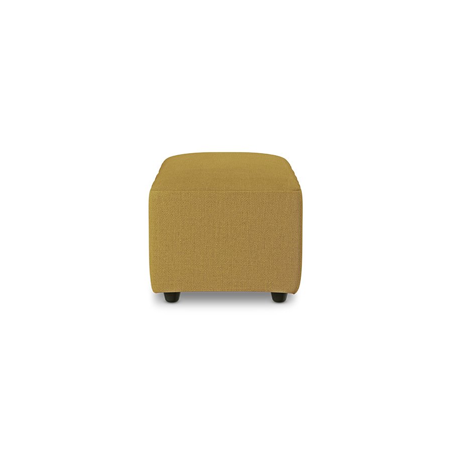 Jax couch: element hocker small, linen, burnt ochre