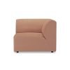 Jax couch: element right corner, linen, dusty rose