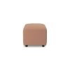 Jax couch: element hocker small, linen, dusty rose