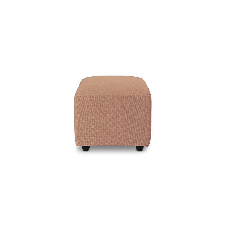 Jax couch: element hocker small, linen, dusty rose