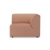 Jax couch: element right end, linen, dusty rose