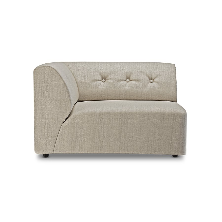 Vint couch: element left 1,5-seat, pure, ivory