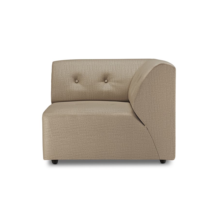 Vint couch: element right, pure, earth