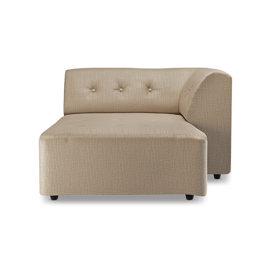 Vint couch: element right divan, pure, earth