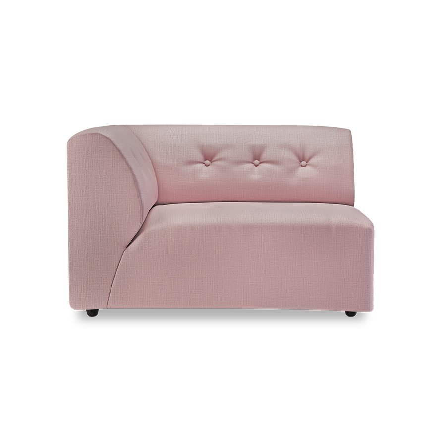Vint couch: element left 1,5-seat, wise, blossom