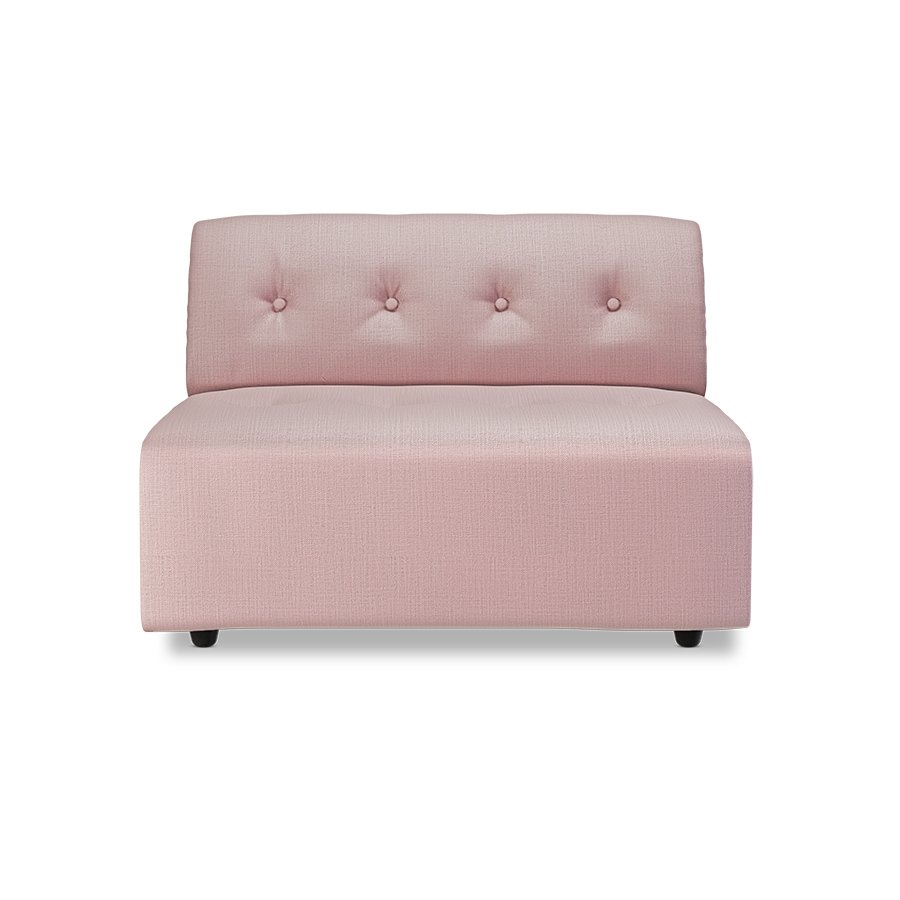 Vint couch: element middle 1,5-seat, wise, blossom