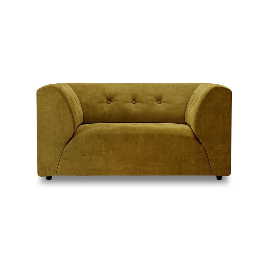 Vint couch: element loveseat, royal velvet, olive