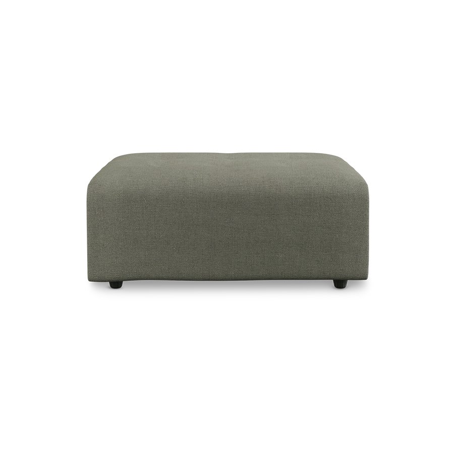 Vint couch: element hocker, linen, army green