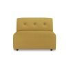 Vint couch: element middle, linen, burnt ochre