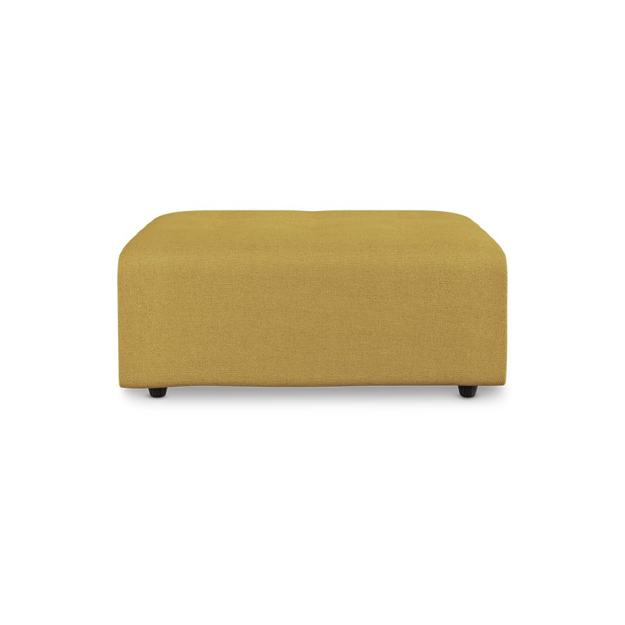 Vint couch: element hocker, linen, burnt ochre