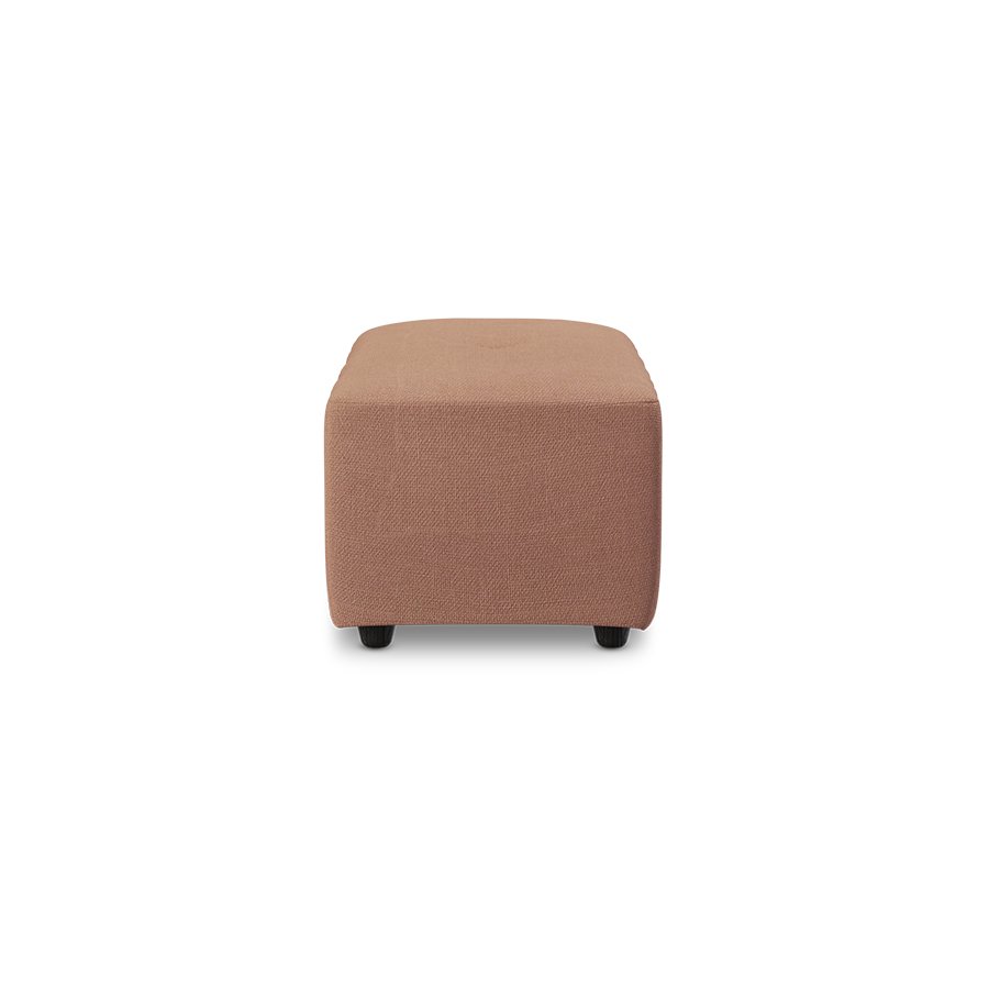 Vint couch: element hocker small, linen, dusty rose