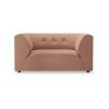 Vint couch: element loveseat, linen, dusty rose