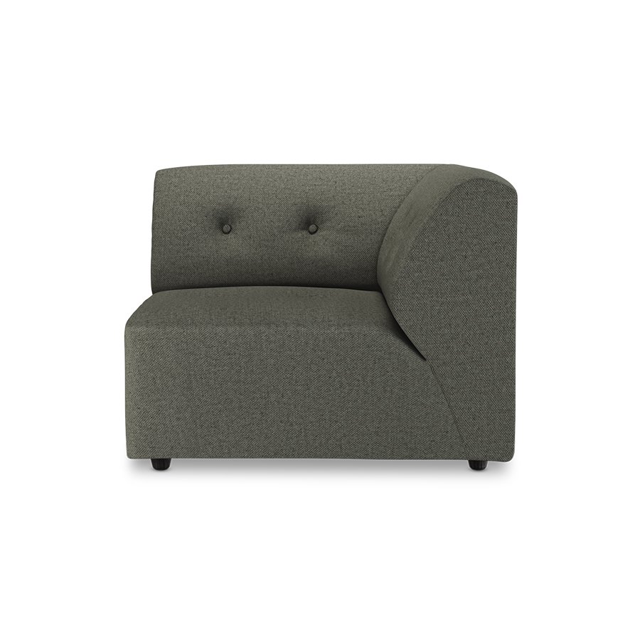 Vint couch: element right, wander, army green