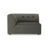 Vint couch: element left 1,5-seat, wander, army green