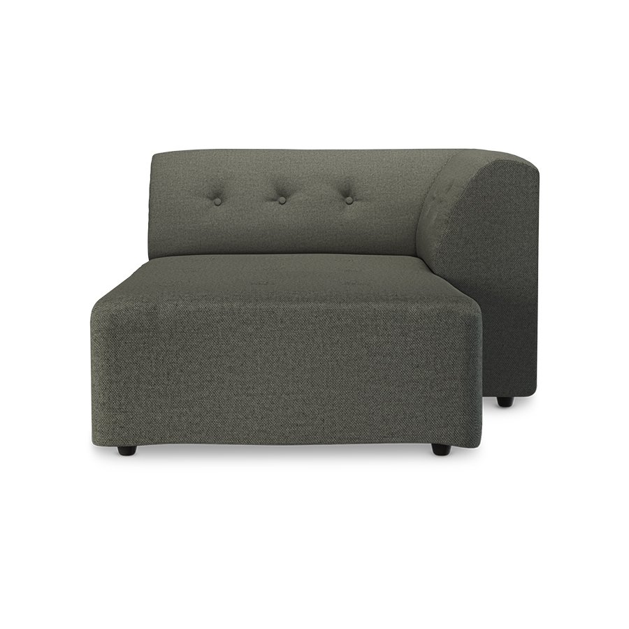 Vint couch: element right divan, wander, army green