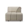 Wave couch: element right divan, pure, ivory