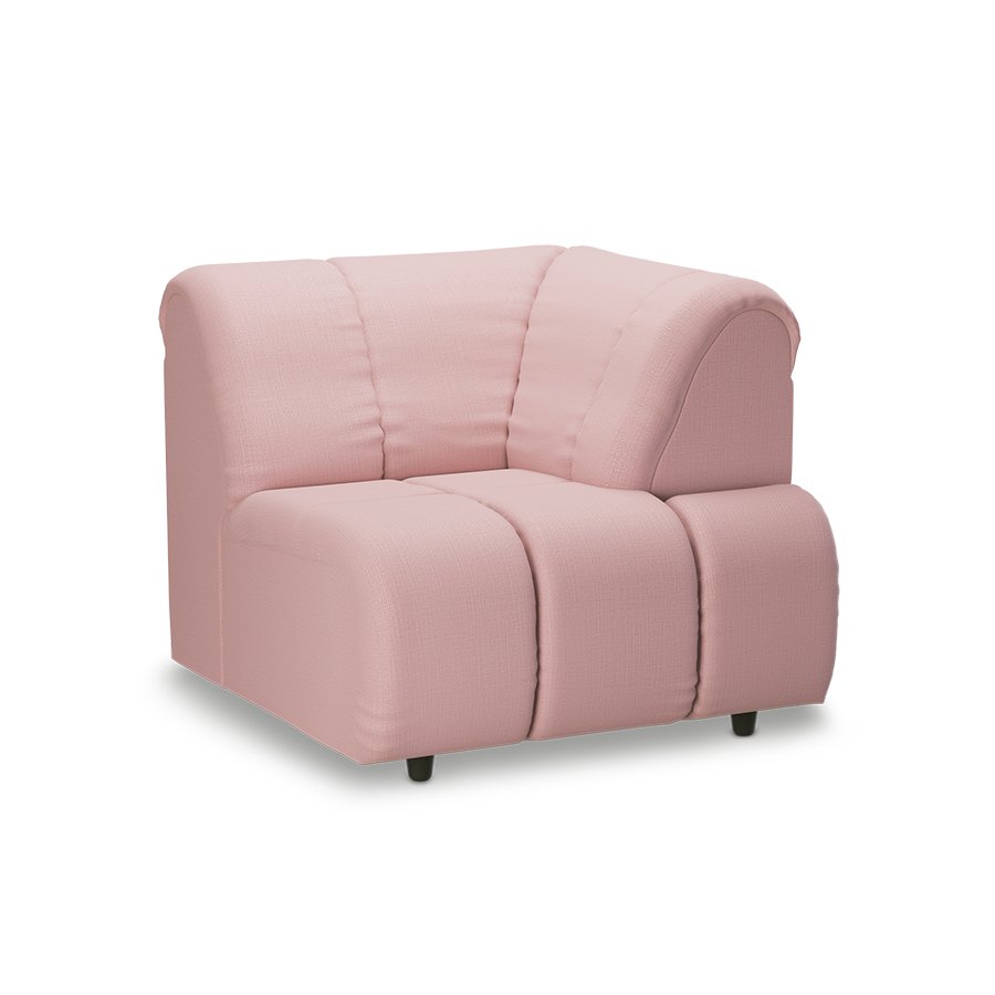 Wave couch: element right high arm, wise, blossom - Image 3