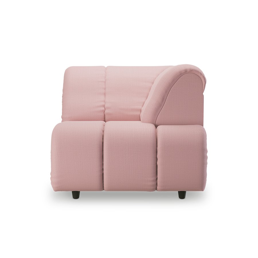 Wave couch: element right high arm, wise, blossom