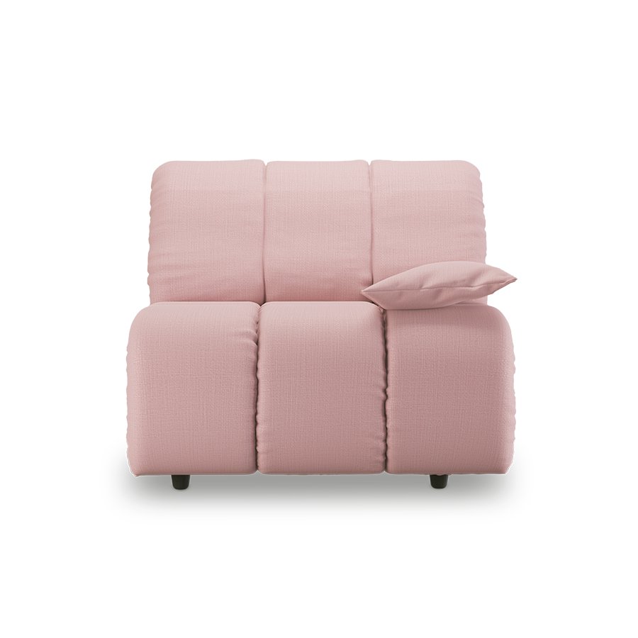 Wave couch: element right low arm, wise, blossom
