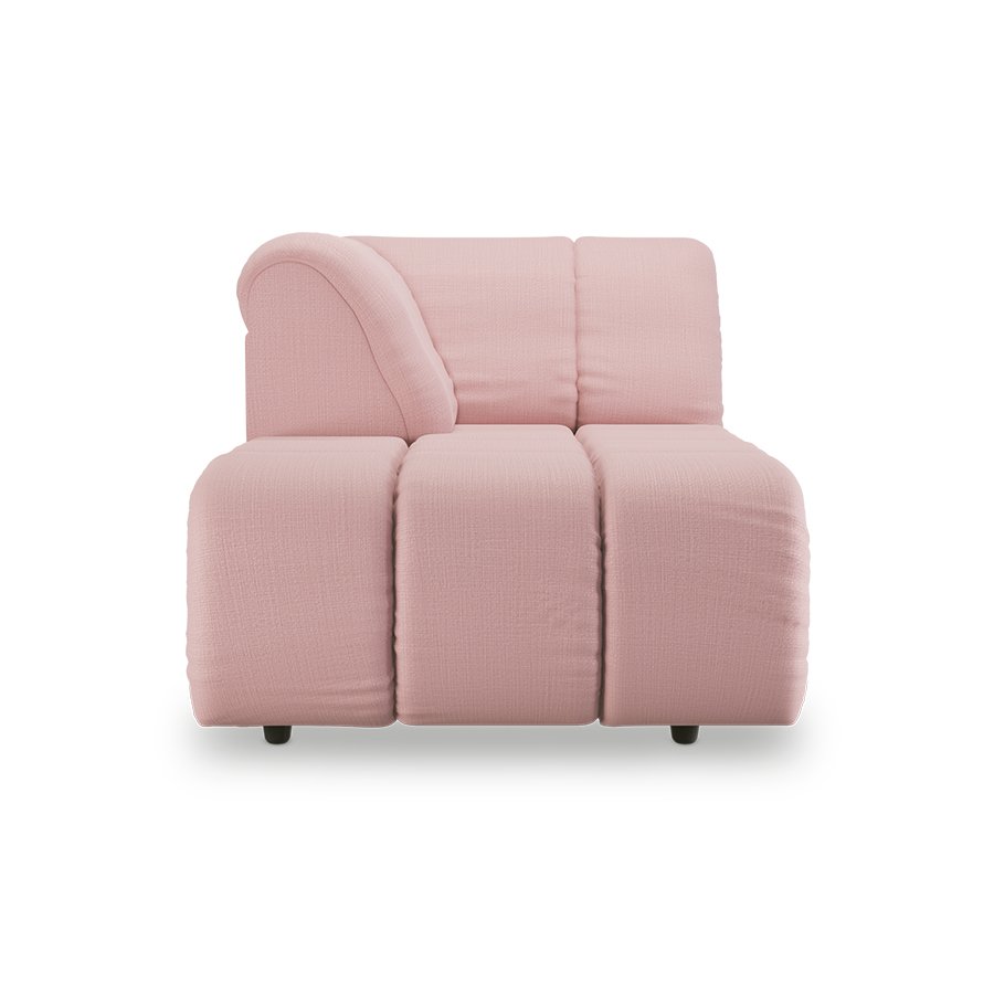 Wave couch: element left divan, wise, blossom
