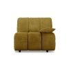 Wave couch: element right low arm, royal velvet, olive