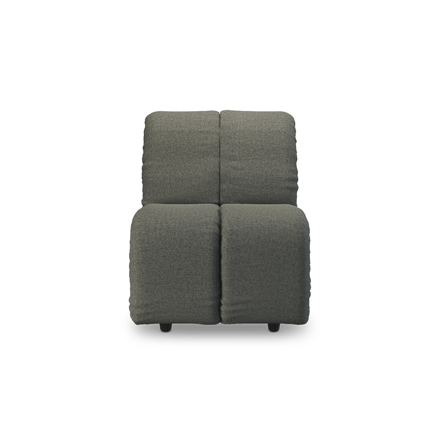Wave couch: element middle small, wander, army green